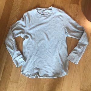Light gray waffle shirt